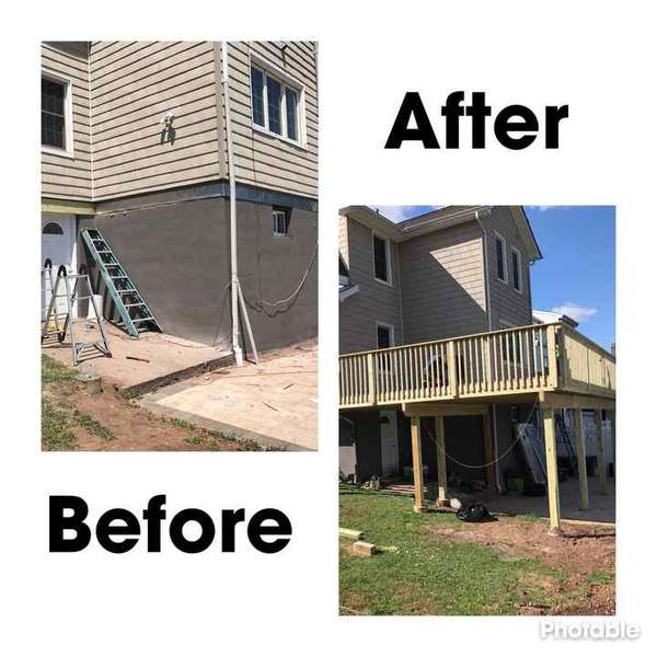 Before & After Deck Building in Saddle Brook, NJ (1)