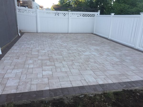 Before & After Stone Patio Installation in Garfield, NJ (5)